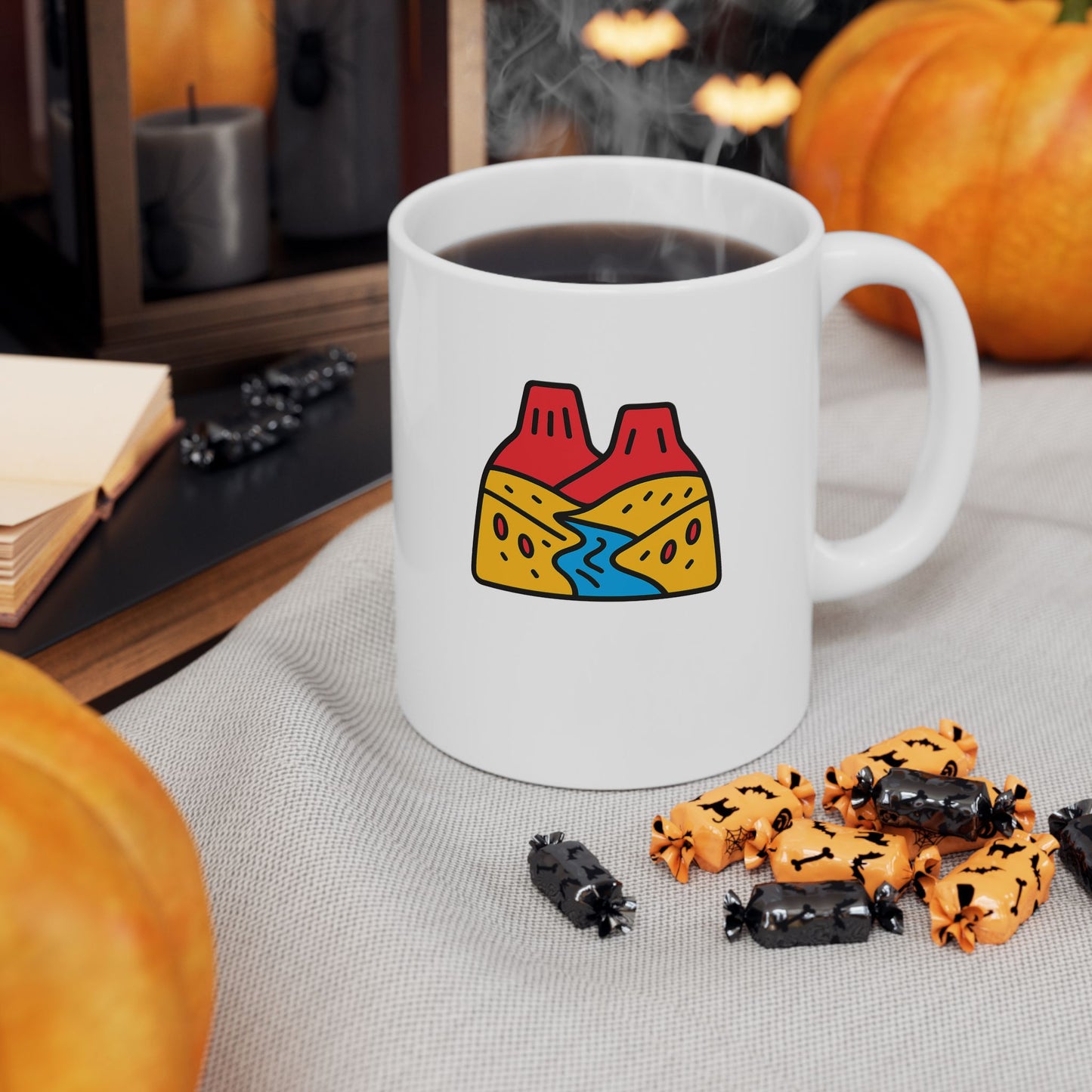 Canyon Landscape Mug Colorful Ceramic Coffee Cup, Fun Gift for Friends Housewarming or Birthday