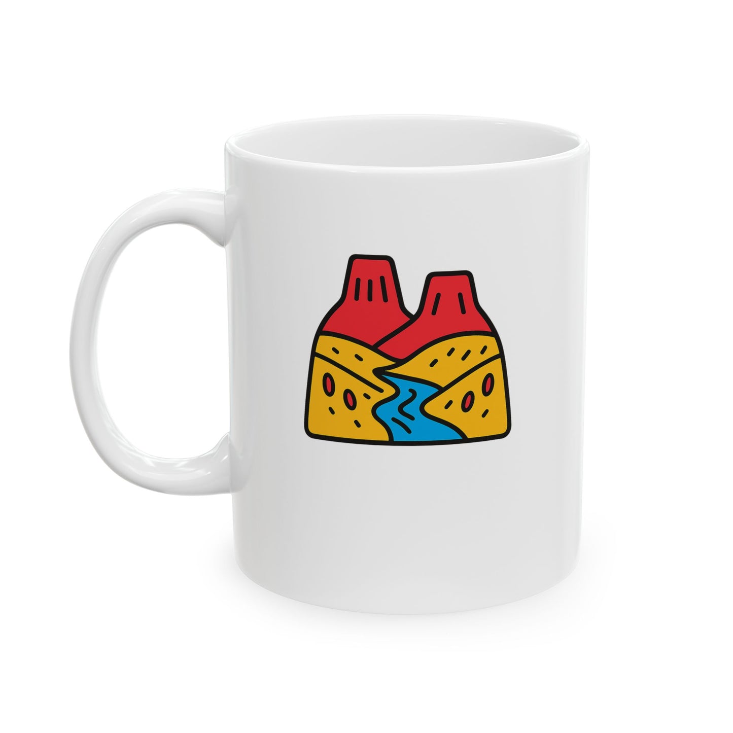 Canyon Landscape Mug Colorful Ceramic Coffee Cup, Fun Gift for Friends Housewarming or Birthday