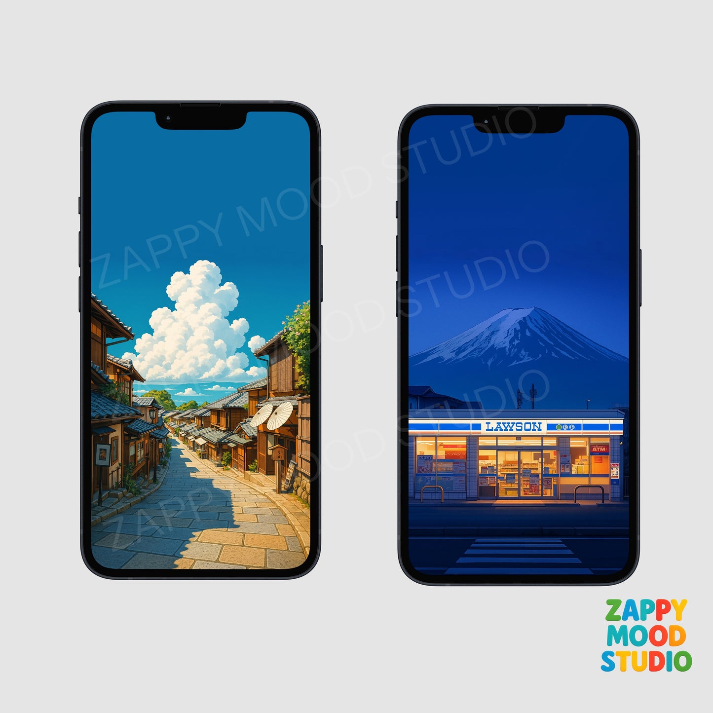 8 Japan Anime Wallpapers – Tokyo City, Mt. Fuji, Ghibli Aesthetic V2