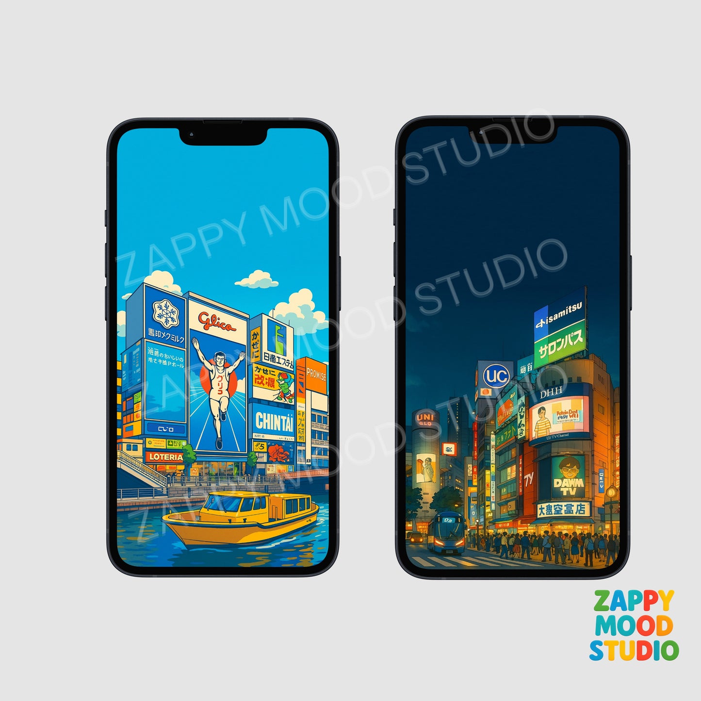 8 Japan Anime Wallpapers – Tokyo City, Mt. Fuji, Ghibli Aesthetic V2