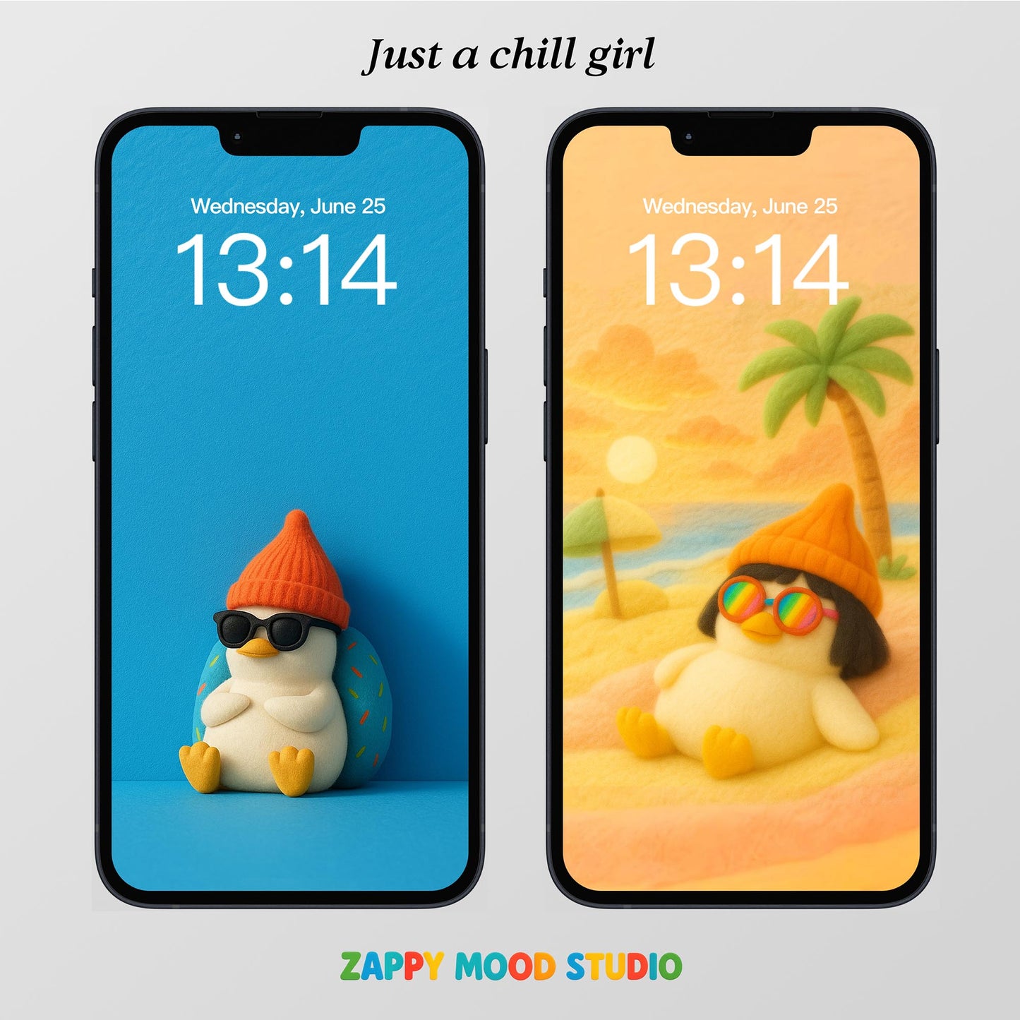 Chill Duck Summer Phone Wallpapers – Zappy Mood