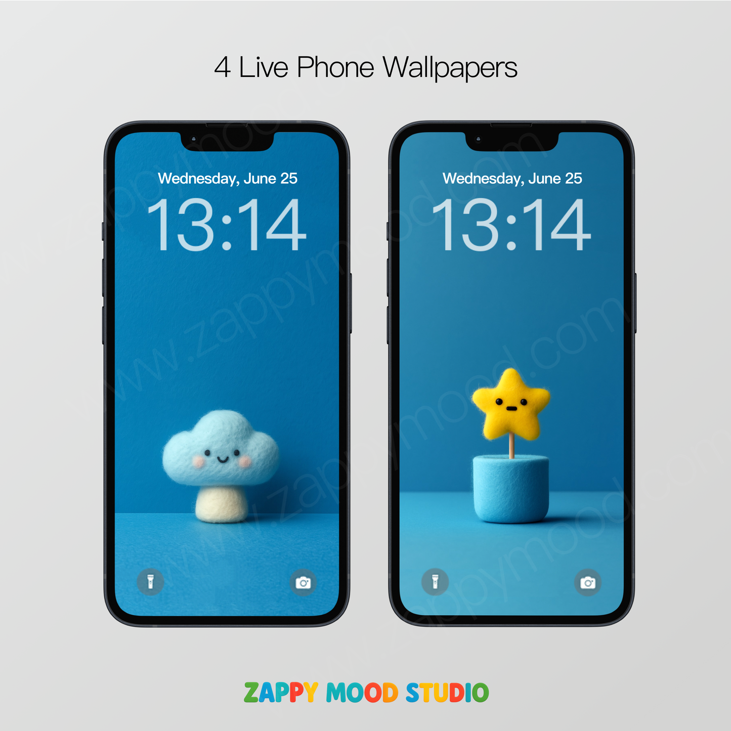 Cute Live Wallpapers – Cloud, Balloon, Mushroom & Star | Zappy Mood