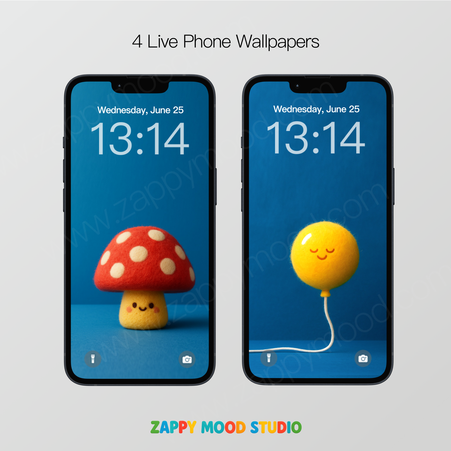 Cute Live Wallpapers – Cloud, Balloon, Mushroom & Star | Zappy Mood