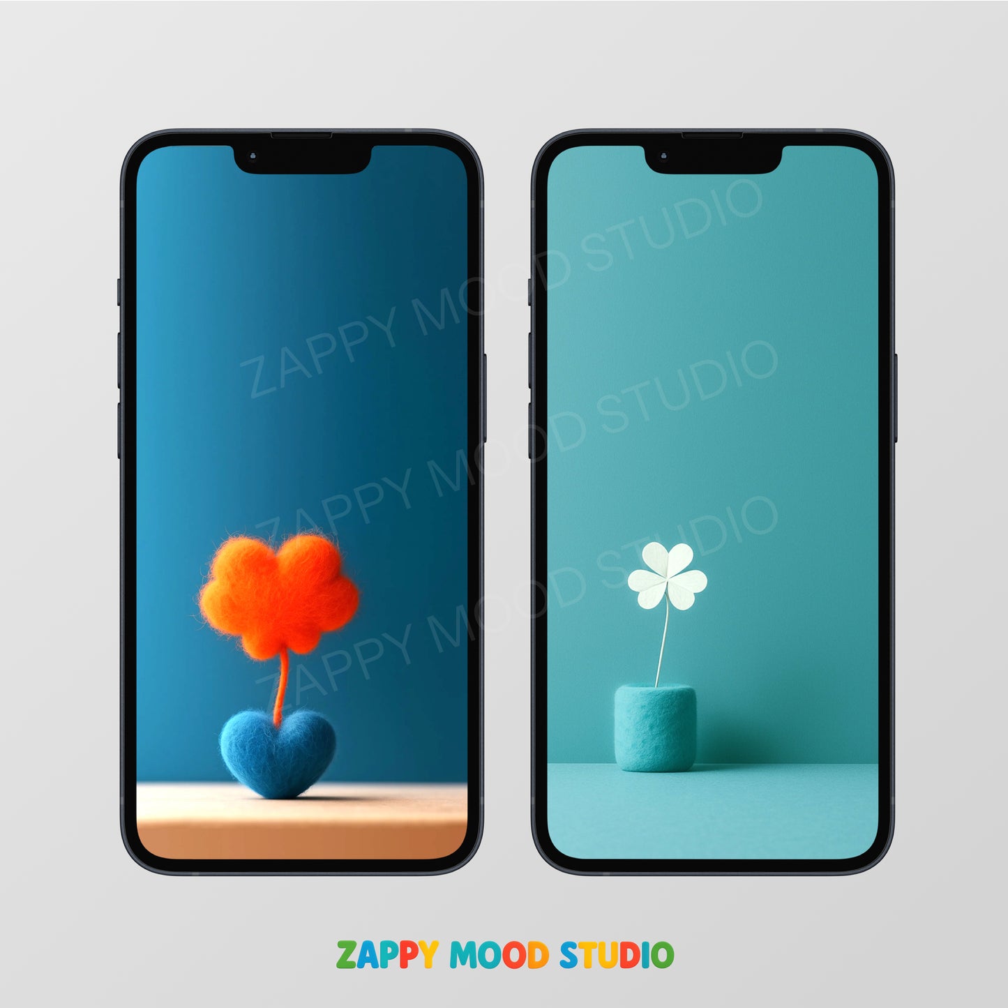 Minimal Aesthetic Wallpaper Set – 12 Clean & Colorful Phone Backgrounds